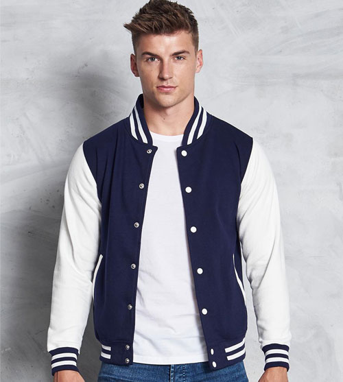 mate Kameraad Wakker worden AWDIS Varsity heren Jacket bedrukken - Shirtsenzo.nl