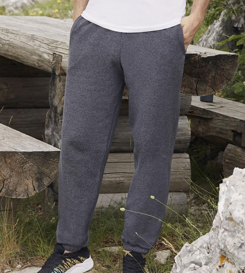 Fruit of the Loom Classic Elasticated Cuff Jog heren Broek Shirtsenzo