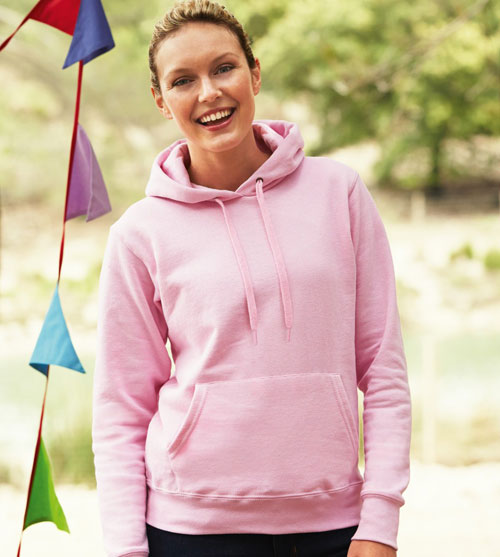 Fruit of the Loom Womens Pull-Over Classic Hooded Sweatshirt Clasic 