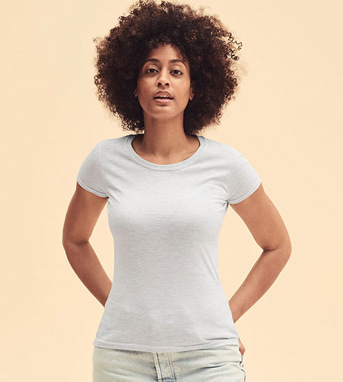 Fruit of the Loom Iconic 195 Ringspun dames T shirt Shirtsenzo