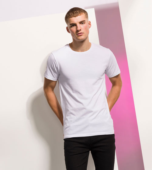Skinni Fit Men s Feel Good Stretch heren T shirt ronde hals