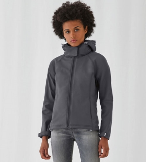 B&C Hooded dames Softshell jacket