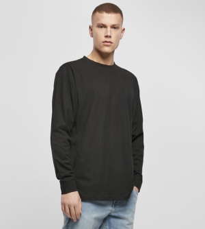 Build Your Brand Longsleeve Tee with cuffrib heren T-shirt