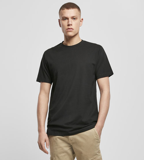 Build Your Brand Organic Round Neck heren T-shirt
