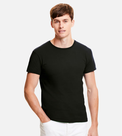 Fruit of the Loom Iconic T heren T-shirt ronde hals