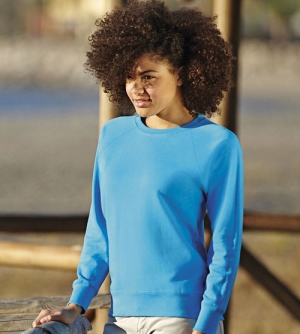 Fruit of the Loom Lightweight Raglan Sweat dames Sweatshirt