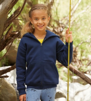 Fruit of the Loom Premium Hooded Sweat Jacket kinder Vest 