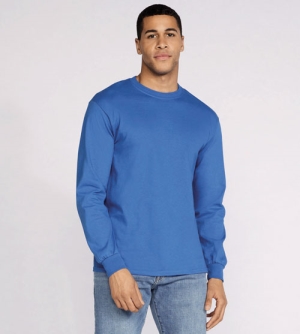 Gildan Ultra Cotton Longsleeve heren T-shirt ronde hals