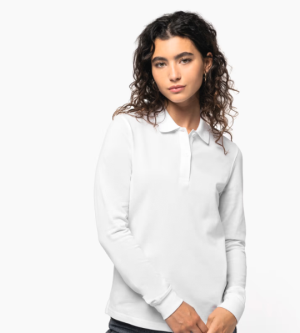 Kariban Bio180 Piqué Longsleeve dames Polo