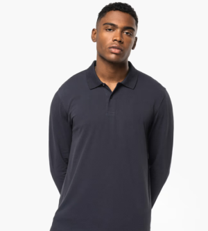Kariban Bio180 Piqué Longsleeve heren Polo 