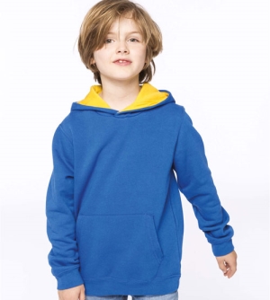 Kariban Sweater gecontrasteerde capuchon kinder hoodie