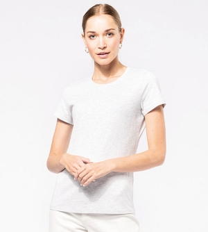 Kariban Enzym Washed dames T-shirt ronde hals