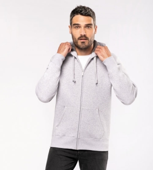 Kariban Hooded Sweater met Rits heren Vest