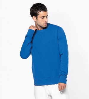 Kariban Kruis-overstiksels Ronde hals heren Sweatshirt 