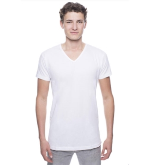 Logostar Basic Long-Fit heren T-shirt V-hals