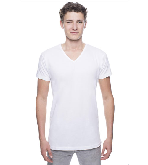 Logostar Basic XTRA Long-Fit heren T-shirt V-hals