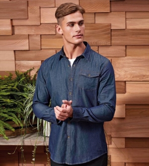 Premier Jeans Stitch Denim heren Shirt