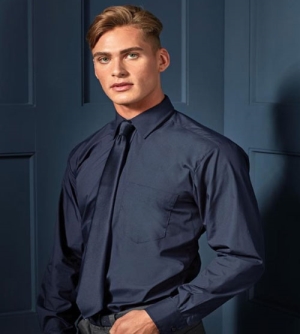 Premier Poplin Longsleeve heren Shirt