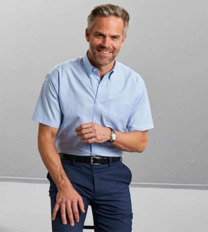 Russell Shortsleeve Classic Oxford heren Shirt