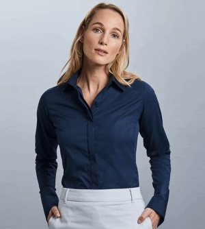 Russell Longsleeve Fitted Ultimate Stretch dames Shirt