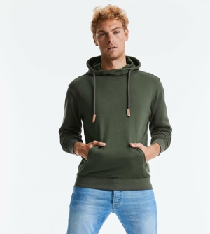 Russell Pure Organic High Collar Hooded Sweat heren Hoodie