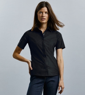 Russell Shortsleeve Fitted Ultimate Stretch dames Shirt