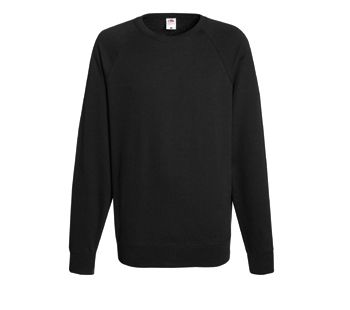 Fruit of the Loom Lightweight Raglan Sweat heren Sweatshirt