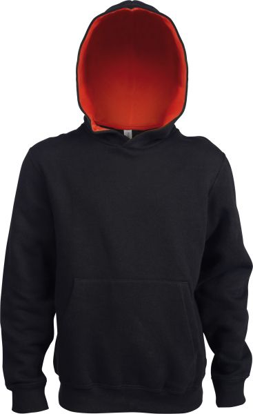Kariban Sweater gecontrasteerde capuchon kinder hoodie