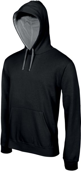 Kariban Sweater gecontrasteerde capuchon heren hoodie