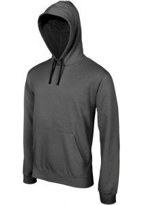 Kariban Sweater gecontrasteerde capuchon heren hoodie