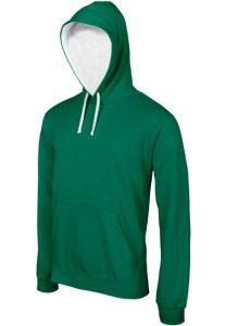 Kariban Sweater gecontrasteerde capuchon heren hoodie