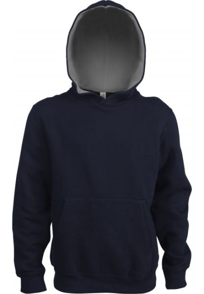 Kariban Sweater gecontrasteerde capuchon kinder hoodie