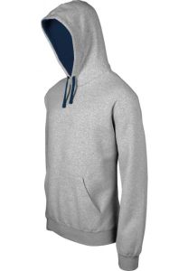 Kariban Sweater gecontrasteerde capuchon heren hoodie