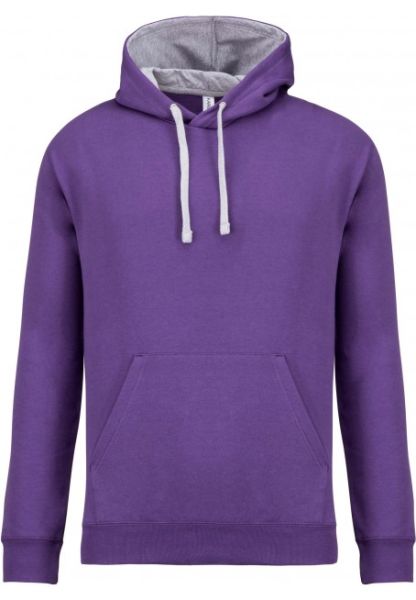 Kariban Sweater gecontrasteerde capuchon heren hoodie