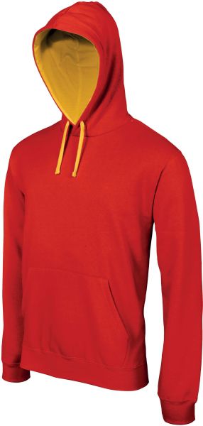 Kariban Sweater gecontrasteerde capuchon heren hoodie