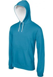 Kariban Sweater gecontrasteerde capuchon heren hoodie