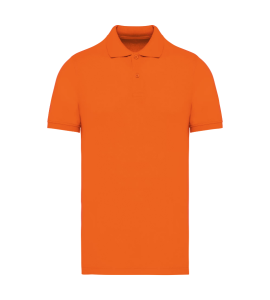 Kariban Bio180 Piqué heren Polo – Oranje